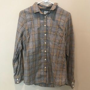 Jcrew plaid button up